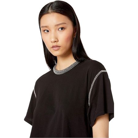 The Kooples black top with studs Nieten t-shirt
