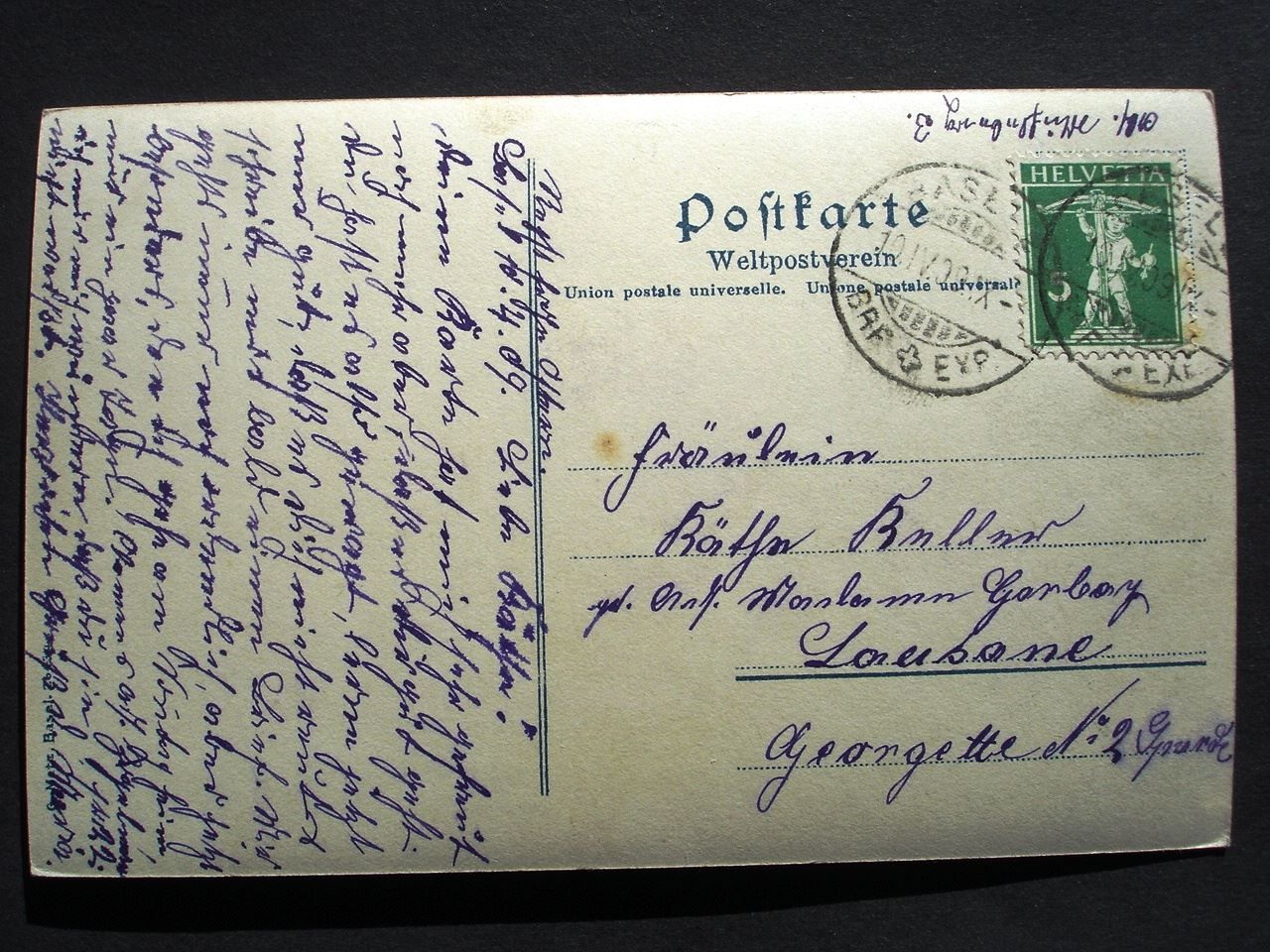 Cartes postales: BASEL Pfalz mit Münster – D'occasion à Jona par philajona 1