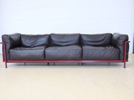 Cassina Corbusier LC3 Sofa | Dunkelbraun Bordeaux |