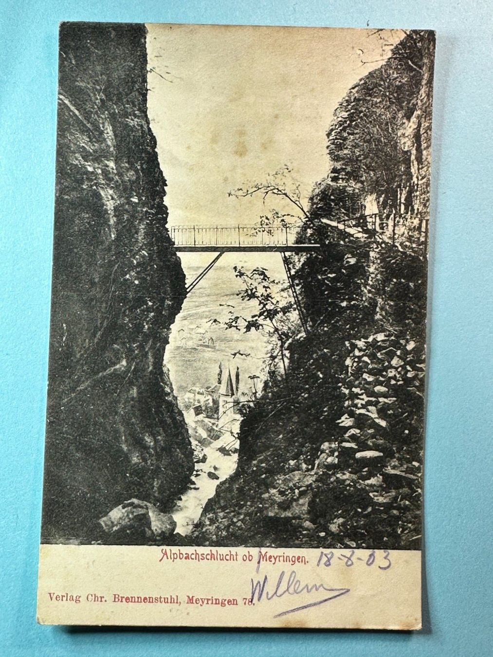 Cartes postales: Alpbachschlucht ob Meiringen – D'occasion à Steg VS par _vinci_