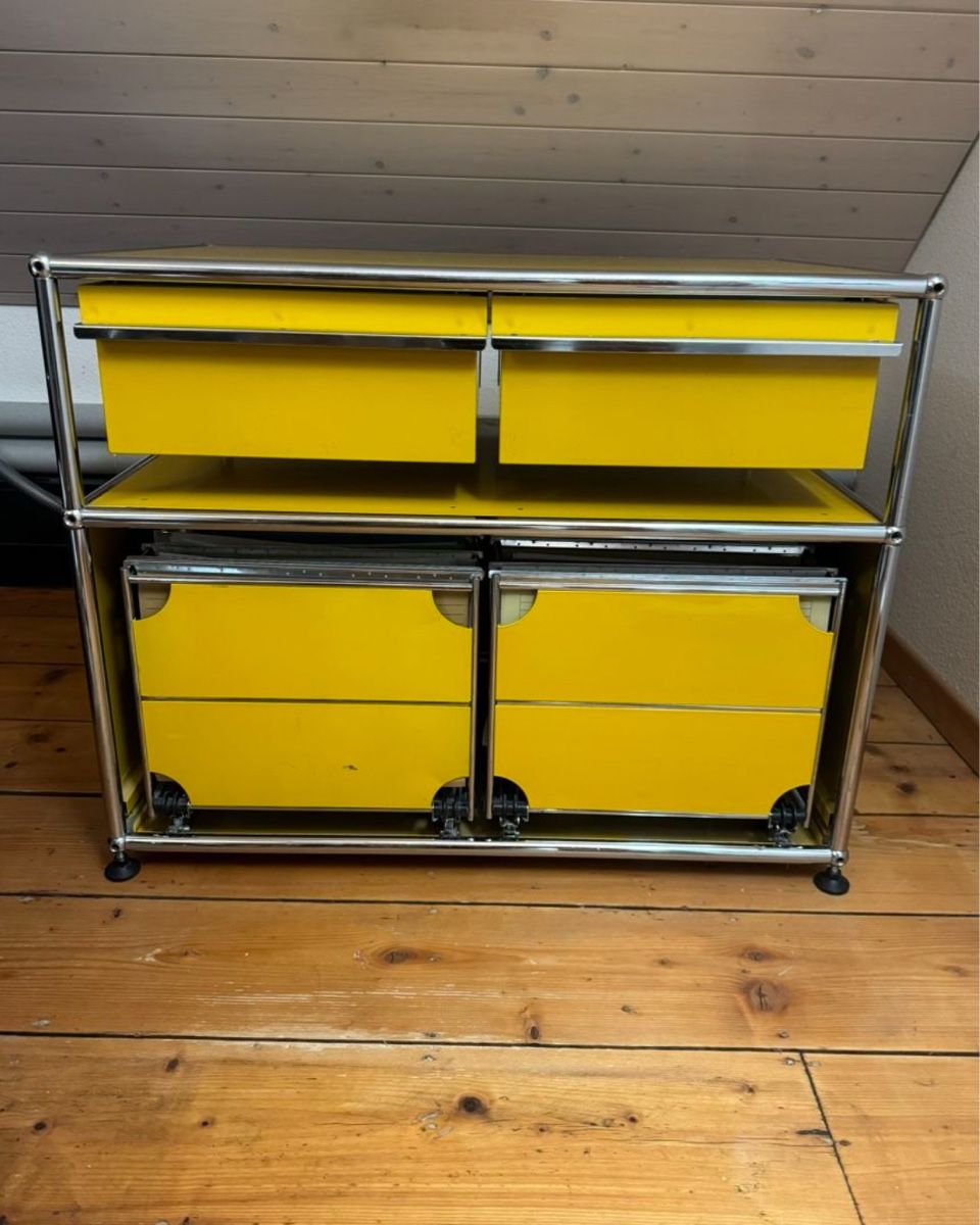 USM Cassettiere: USM Kommode Gelb mit Hängeregister – Usato da Cham venduto da matap1