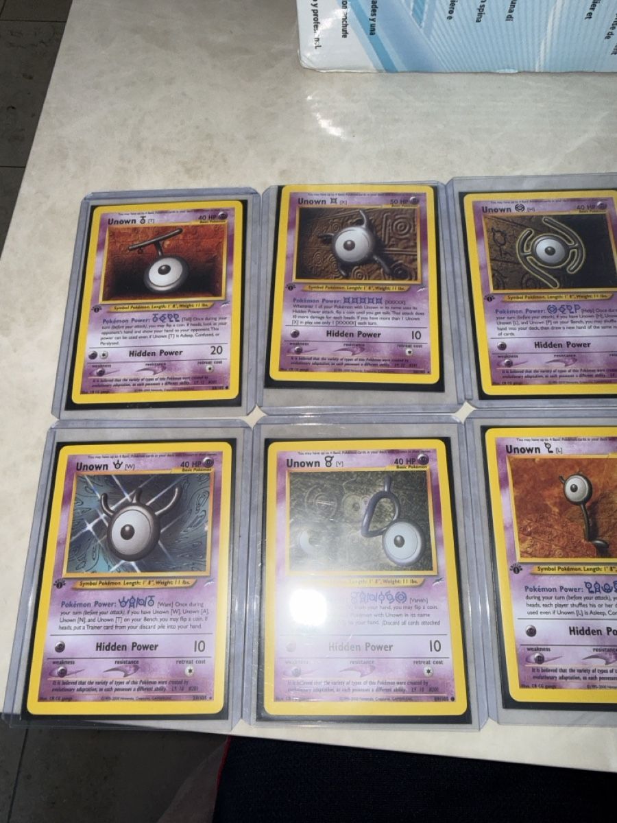 Pokémon Carte collezionabili: 1. Edition Unown top Zustand – Usato da Geroldswil venduto da Marseille11 1