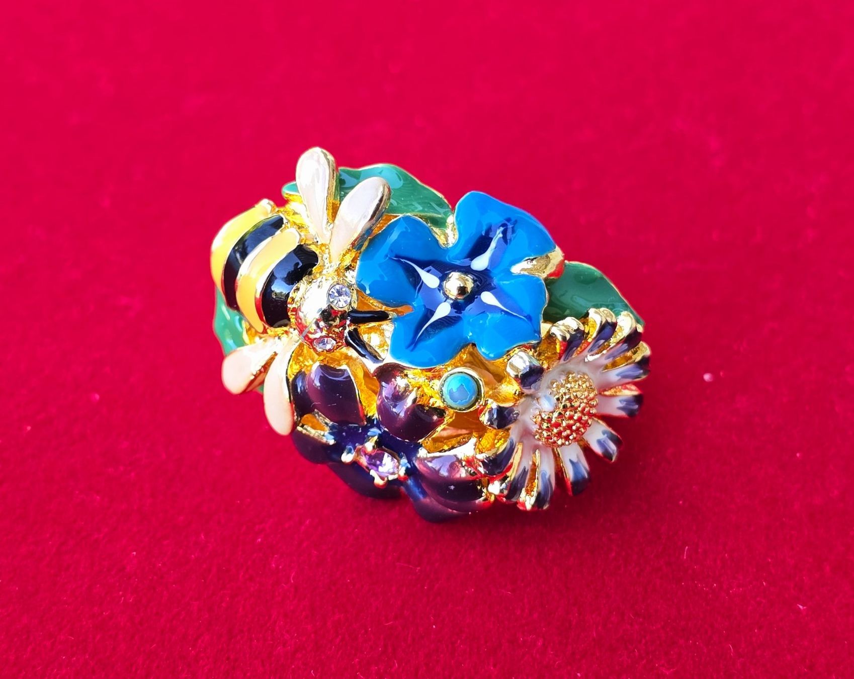 Anelli: KENNETH LANE Ring mit Blumen, Vintage, NEU, Gr. 7 oder EU 53 – Nuovo (secondo la descrizione) da Kloten venduto da xenia-ainex 1