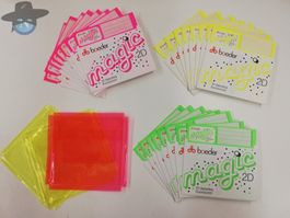 24 x Boeder 5.25" Floppy Disketten 8 x pink 8 x grün 8x gelb