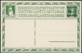 1917 - Pro Patria - Bundesfeierkarten • Entwertet
