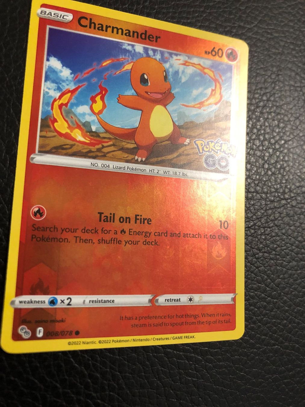 Pokémon Cartes à collectionner: Pokemon GO Charmander reverse 8/78 Ab 1 – D'occasion à Paradiso par Pkmn10 1