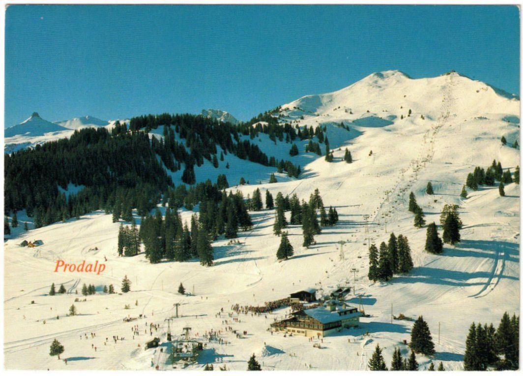 Cartoline postali: Flumserberg - Sessellift Prodkamm – Usato da Binningen venduto da Mountainrider