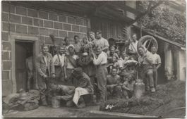 Landwirtschaft/Kuhstall 1920 ZH/AG? Militär