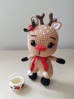 Renne au crochet fait main, décoration de Noël 🎄🎁 (51)