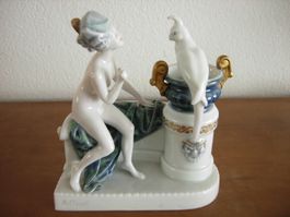 Venus mit Papagei-Rosenthal Figur von A.Oppel 1913