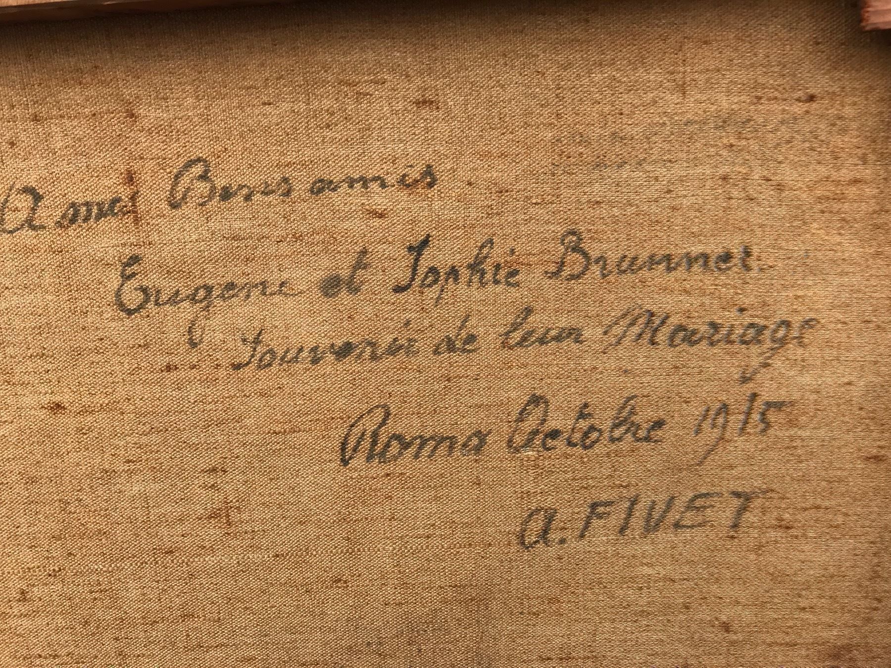 Gemälde: Ölgemälde Galante Szene A. Fivet 1915 – Gebraucht aus Rünenberg von Fendi02 5