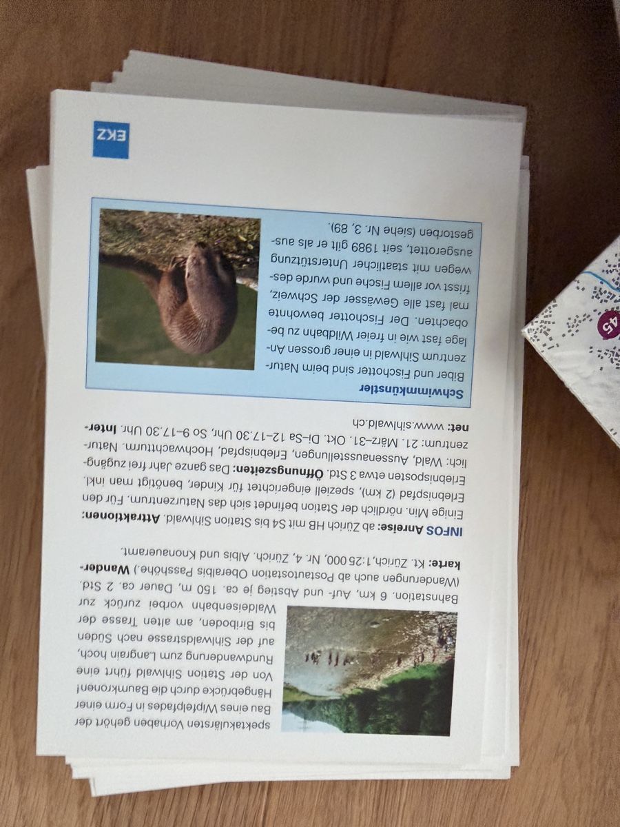 Libri: EKZ Zürcher Freizeit Box - 100 Activity Ideas, Fun! – Usato da Männedorf venduto da iza04 7