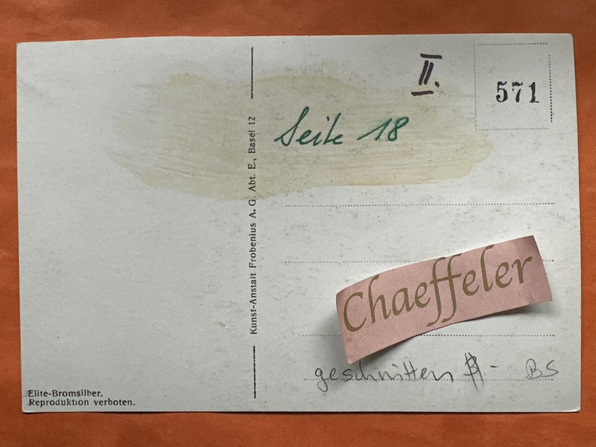 Cartes postales:  Basel St. Karakirche 30er Jahre – D'occasion à Zürich par Chaeffeler 1