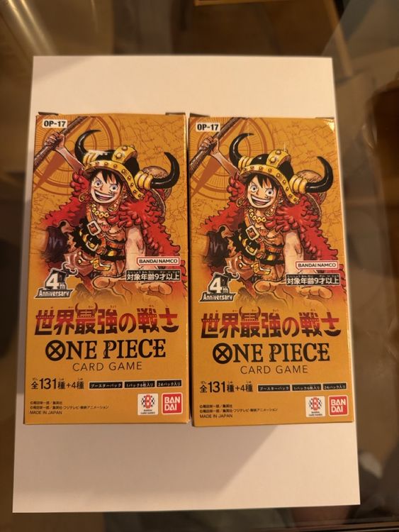 One Piece Card Game OP-17 Booster Box 2er Set Bulk (Gebraucht) in ...