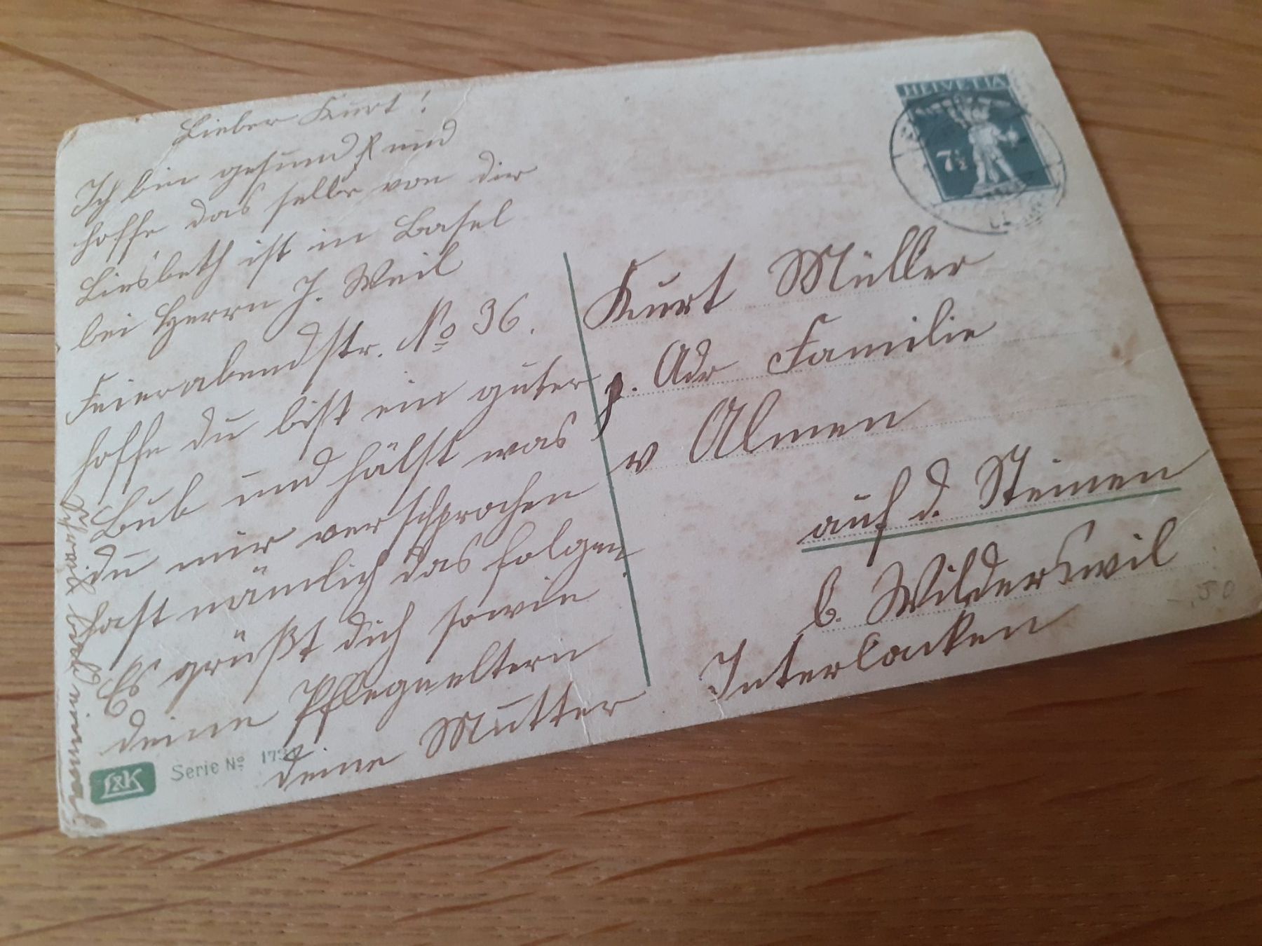 Cartoline postali: KITSCH - OSTERGRUSS - LANDSCHAFT - NELKEN – Usato da Winterthur venduto da Ornyx7 1