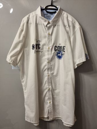 Kurzarmhemd weiss Marke #NYC: CODE Grösse 2XL neu