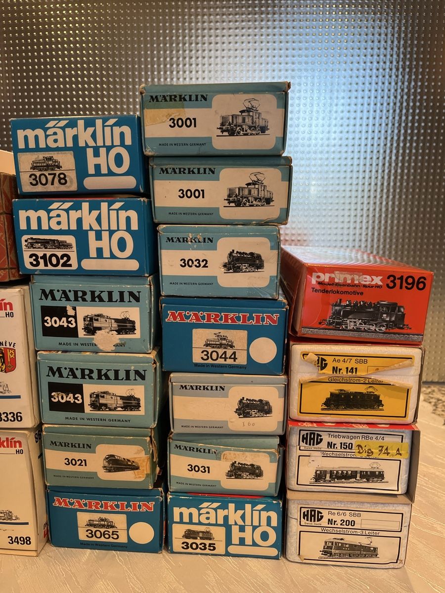 Märklin Modellini di ferrovie: Märklin Lok leerkarton – Usato da Olten venduto da krabe05 2