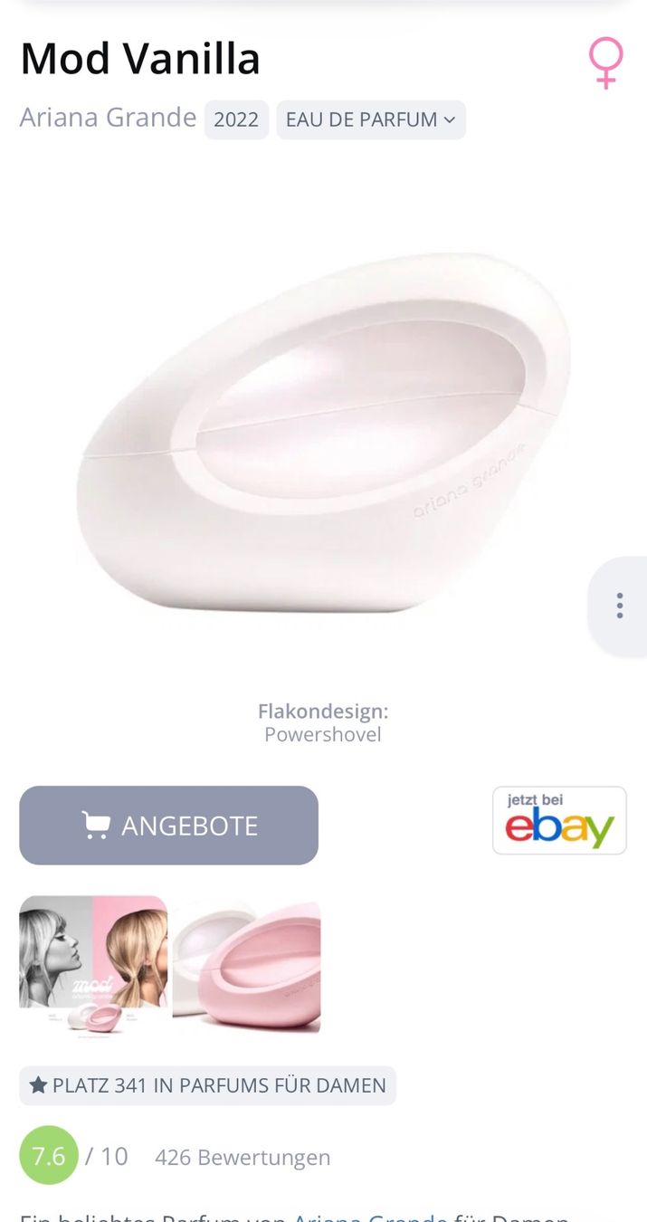 Parfums & Eau de Toilette: Mod Vanilla Ariana Grande EDP 2ML Abfüllung – D'occasion à Zürich par deruja 3