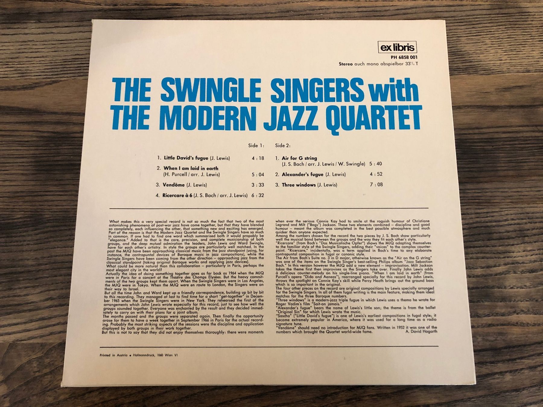 Dischi in vinile: LP Modern Jazz Quartet the swingle singers – Usato da Berg am Irchel venduto da Zweiti_Chance 1