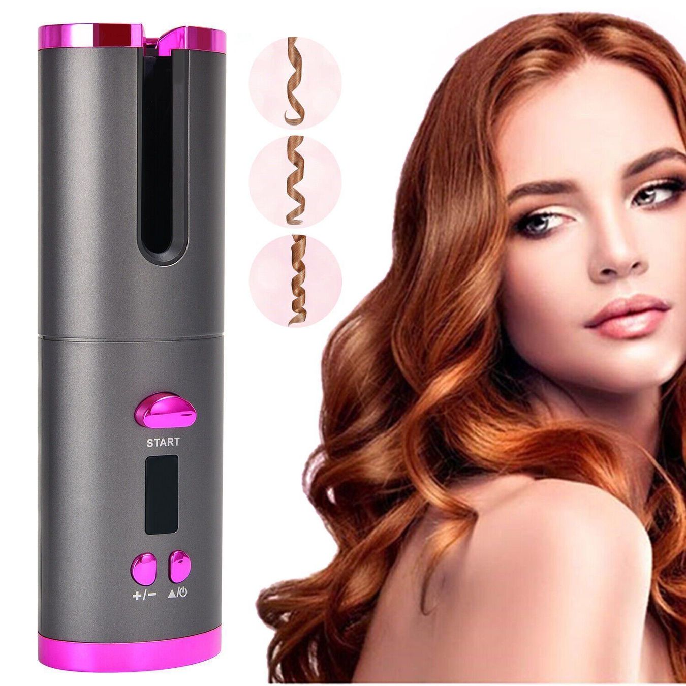Piastre & Arricciacapelli: Automatisch Lockenstab Lockenwickler USB Curl Style – Nuovo (secondo la descrizione) da Kirchdorf AG venduto da csnmclub 3