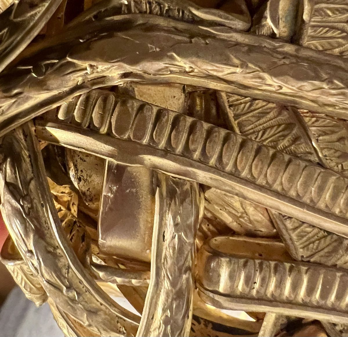 Tutte le decorazioni: Compression Anciens Cadres  Cuivre Doré  Signé Pascal – Usato da Genève venduto da DELIRBEADS 4