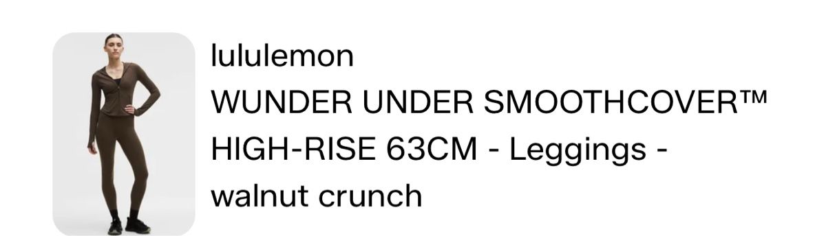 Lululemon Leggings: Braune Lululemon leggings – Nuovo (secondo la descrizione) da Kloten venduto da S_m00 2