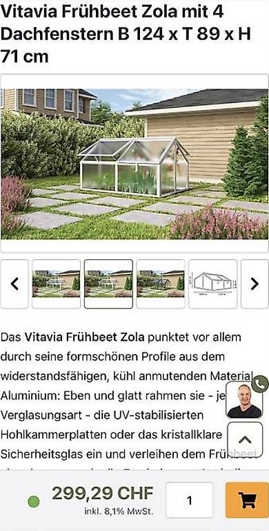 Cabanes de jardin & serres: Hochbeet / Frühbeet Vitavia – D'occasion à Stüsslingen par MiBachmann 1