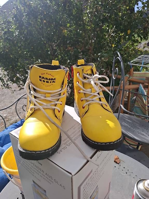 Scarpe per ragazzi: Kinder Ramstein Boots gr. 34 gelb – Usato da Schweizersholz venduto da fuchs06 3