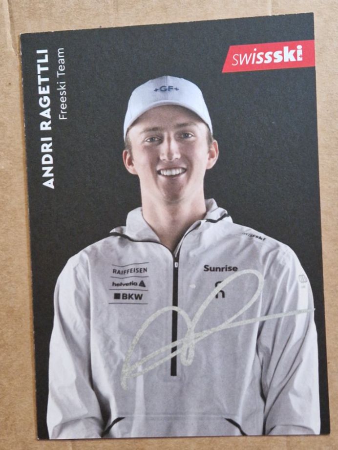Autografi: Andri Ragettli original signierte Autogrammkarten – Usato da Menziken venduto da Autogramme
