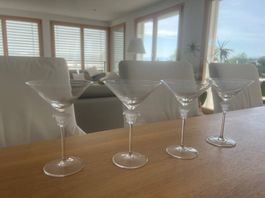4 Cocktailgläser Versace Medusa