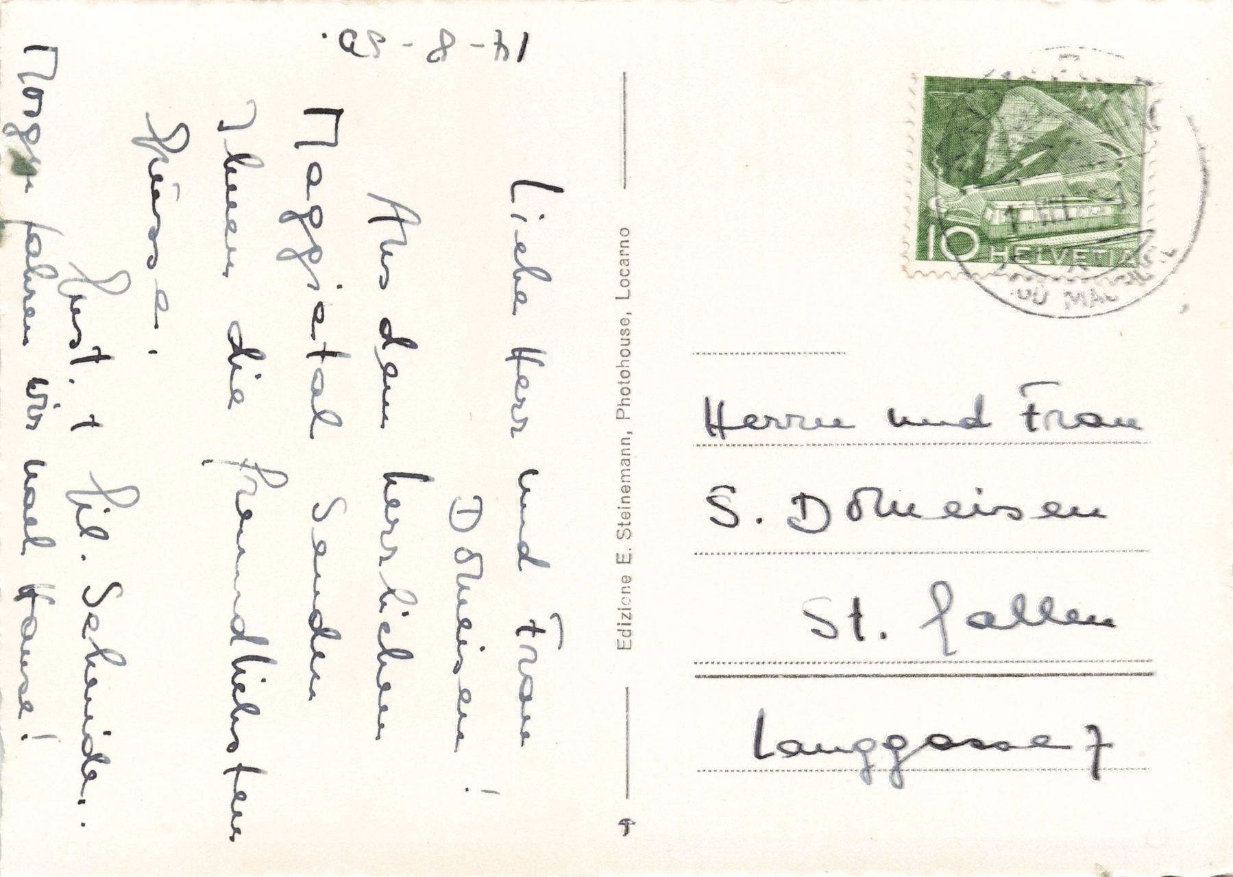 Cartoline postali: S. Carlo Val Bavona Ti – Usato da Biasca venduto da Blenio71 1