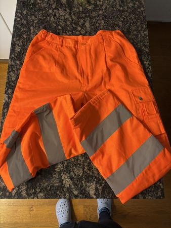 SiGGi Hitech Arbeitshose 46 orange neu gefüttert