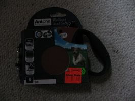 Anione Roll Leine Flexileine mit Softgriff rot Grösse S neu