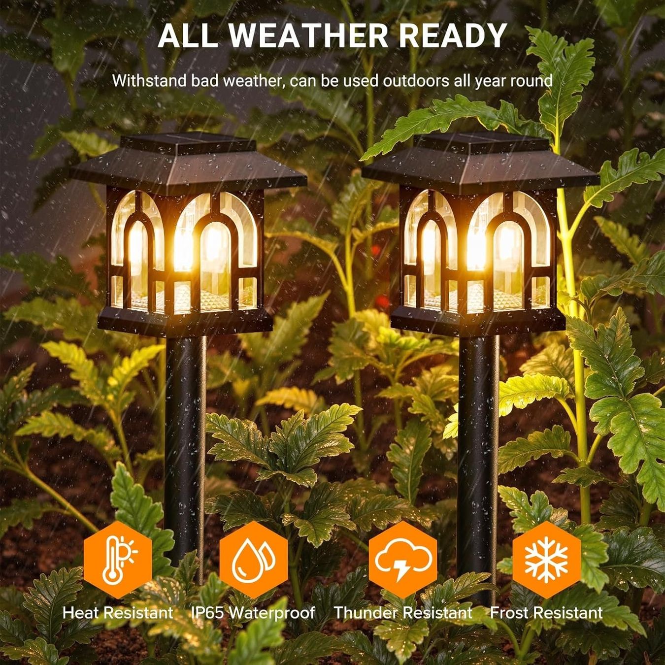 Lampade: 8x Solar Gartenlampen  Warmweiß IP65 – Nuovo (secondo la descrizione) da Nuglar venduto da SmartLiving24 4