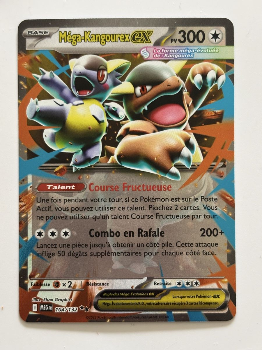 Pokémon Carte collezionabili: Carte pokrmon MEGA KANGOUREX meg 104 fr – Nuovo (secondo la descrizione) da lausanne venduto da helderj