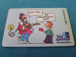 Telefonkarte Telesammler Elvis Jahr 2001 gebraucht