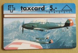 Taxcarte Fliegermuseum ME 109E 5.00Fr. ungelaufen