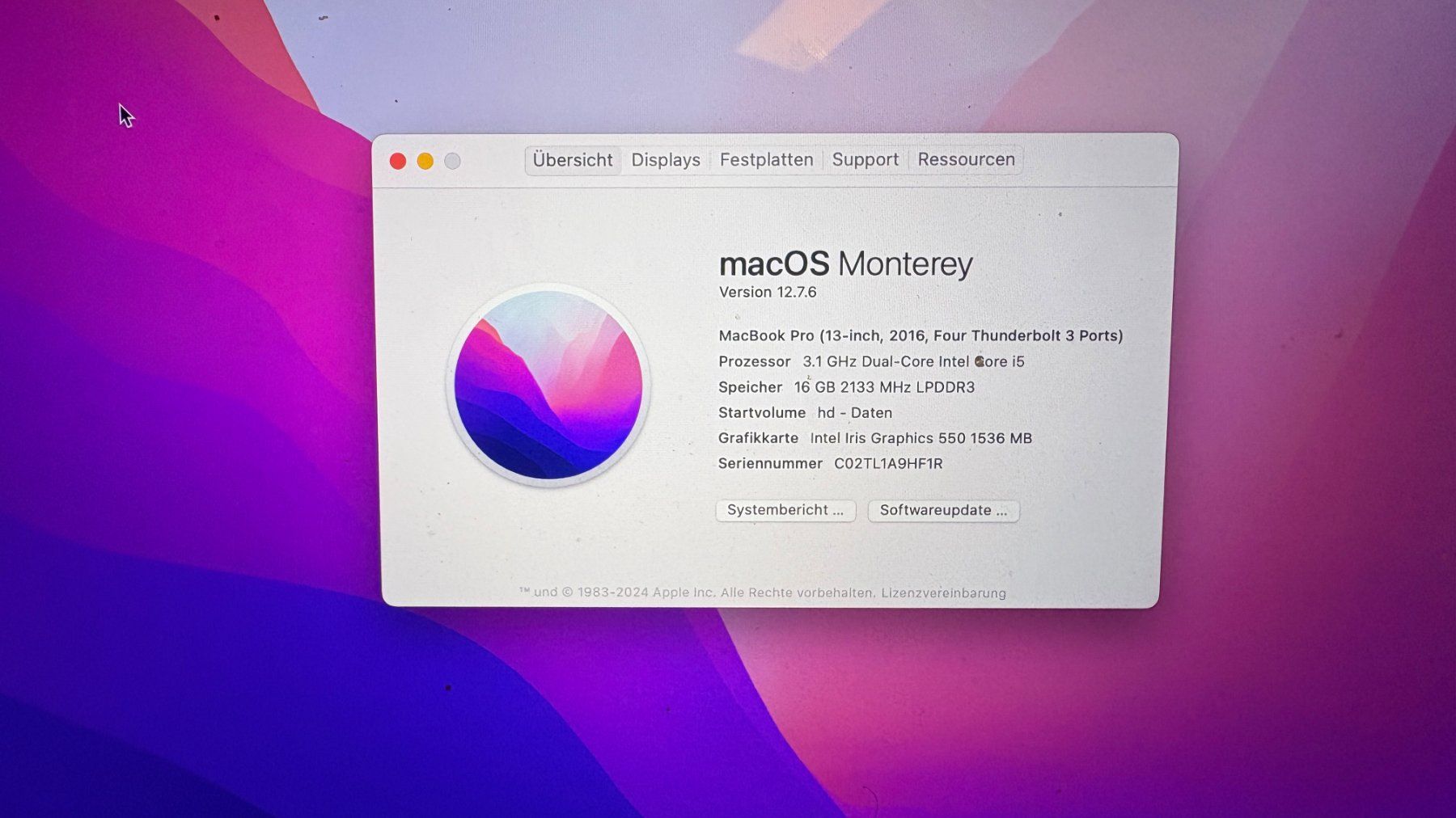 Apple Notebook: MacBook Pro 13 Zoll 2016 – Usato da Othmarsingen venduto da discotoy 4