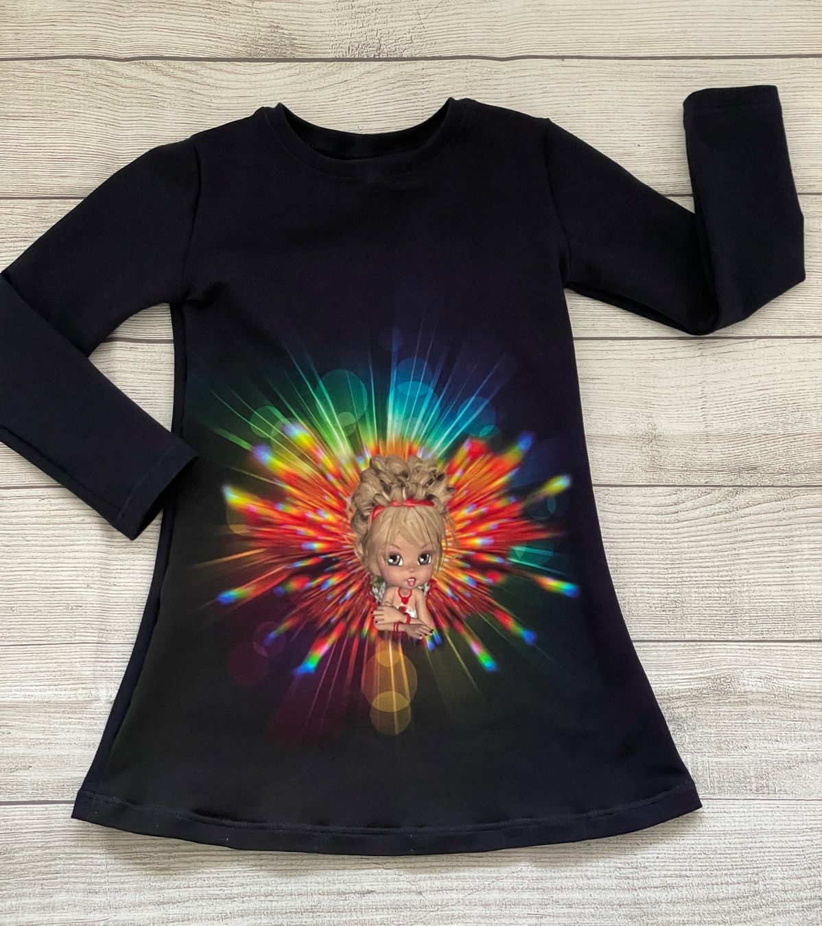 Vestiti & Gonne: Tunika aus Sweat mit Elfe Gr. 110 NEU – Nuovo e nell'imballaggio originale da Rietheim venduto da Nugger
