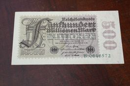 Allemangne 500 Millionen Mark Berlin 1923