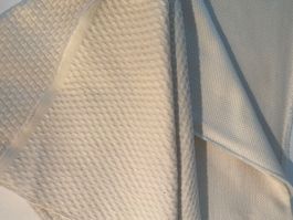 !!! 2 Stück Kissen Stoffe cremeweiss 72x128cm/75x117cm (T:1)