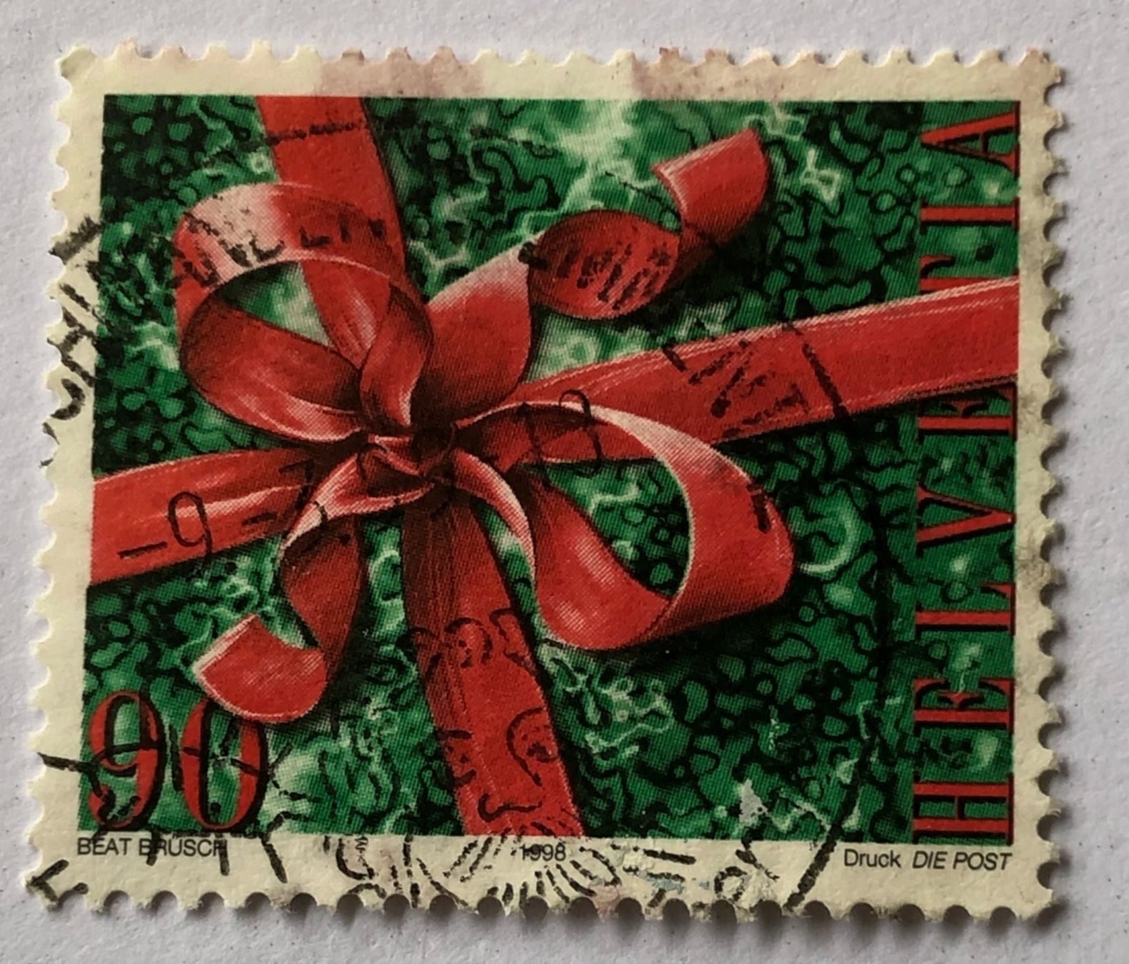 Alle Briefmarken: Nr.962 Weihnachtsmakke GESTEMPELT 1998    – Gebraucht aus Aarau von Billa007