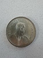 Silber 5 Franken Münze 1969