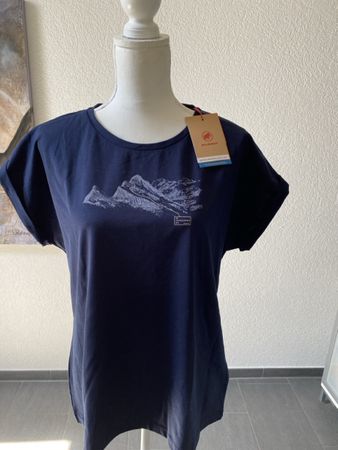 Damen T-Shirt Mammut dunkelblau Grösse L neu