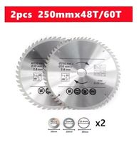 Lot de 2 lames de scie circulaire 250mm 48/60 dents🛠️