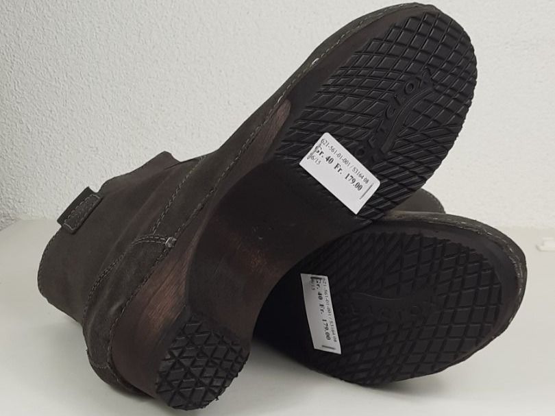 Softclox Damenschuhe: SOFTCLOX XANDRA robuste Velours Stiefeletten granit Gr. 40 – Neu und originalverpackt aus Seuzach von VT-Collections1 8