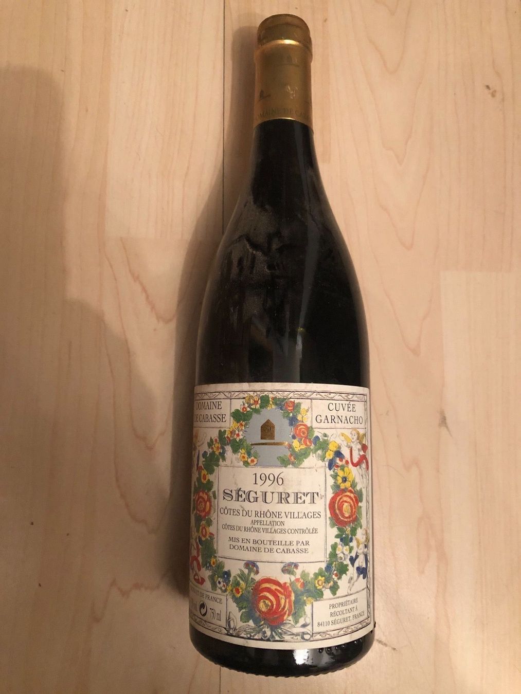Vino: SEGURET, 1996, Domaine de Cabasse – Nuovo (secondo la descrizione) da Wald ZH venduto da mlnt 8