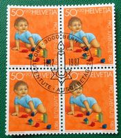 4 er Block Nr. J 304 mit Vollstempel Bern
