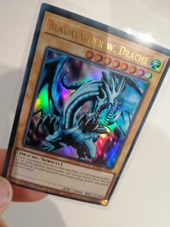 Yu-Gi-Oh! Blauäugiger Zwillingsausbruch-Drache - Secret Rare DE Near Mint Inkl. Toploader