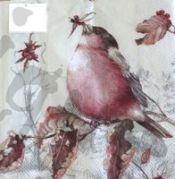 Serviette beautiful bullfinch (1179) 2Stk.